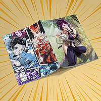 Зошит А5 48 арк. на скобі у клітинку 60 гр.м² Jigokuraku / Пекельний рай 022