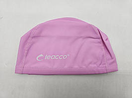 Шапка для плавання з прорезиненої тканини Leacco 55-58 Рожевий 13350