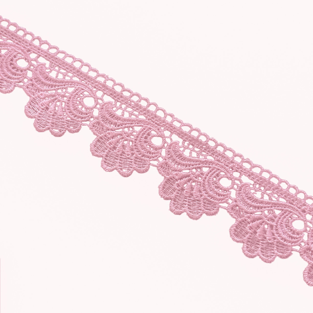 Мереживо макраме 6,0 см колір - рожевий, фото 1