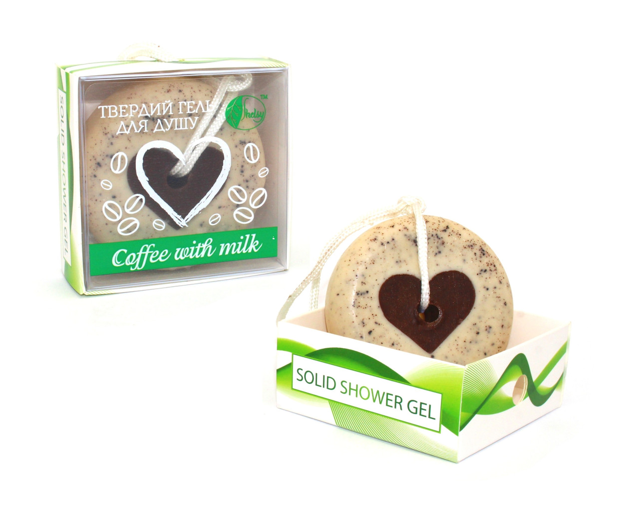 Твердий гель для душу «Кава з молоком", фото 1