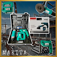 Набір електроінструменту 3в1 Макіта дриль лобзик болгарка Makita для дому комплект електроінструментів gld