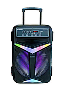 Портативна колонка Kimiso QS-1520 BT (15"BASS) з мікрофоном, Музична колонка з флешкою, Колонка валіза KOG