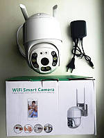 Беспроводная Wifi Smart камера видеонаблюдения с записью на карту памяти и микрафоном ip66 поворотная OPP