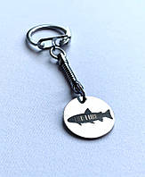 Брелок для ключей Fishlist Брелок на ключи, сумку, рюкзак Брелок рыбака гравировка форель