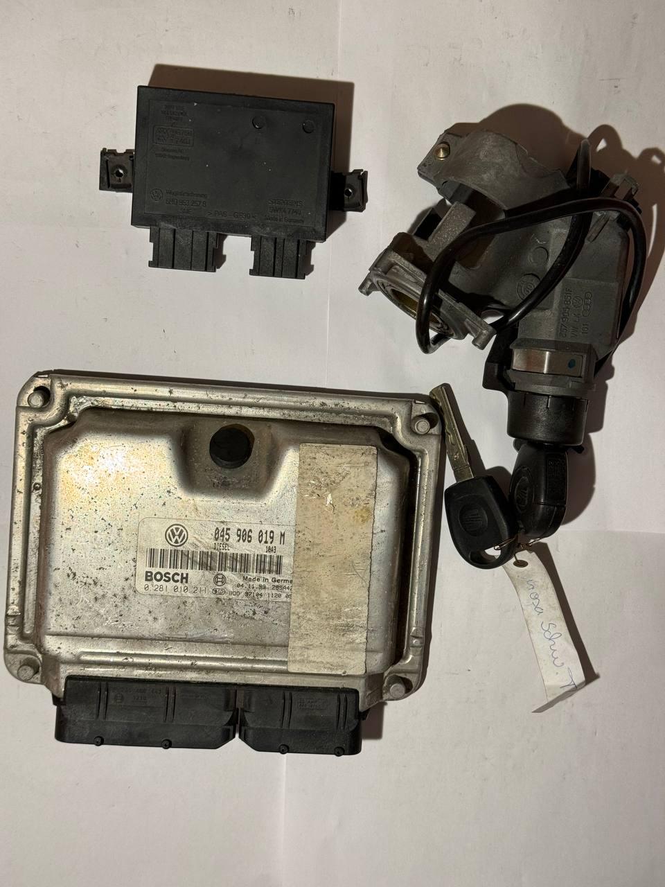 Комплект eлектронний блок керування Volkswagen Audi Bosch 045 906 019 M / 045906019 M / 045906019M / 6HO 953 257 B / 357 905 851 F