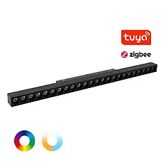 LED світильник трековий Mi-light TUYA RGB+W 12W 2700-6500К чорний SPL-MG5-12N-ZL