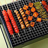 Складаний мангал чемодан переносний BBQ портативний барбекю гриль з решіткою для пікніка, фото 7