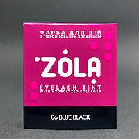 Краска для бровей Zola Eyebrow Tint With Collagen - 06 Blue Black (Иссиня-Черная) 5 мл