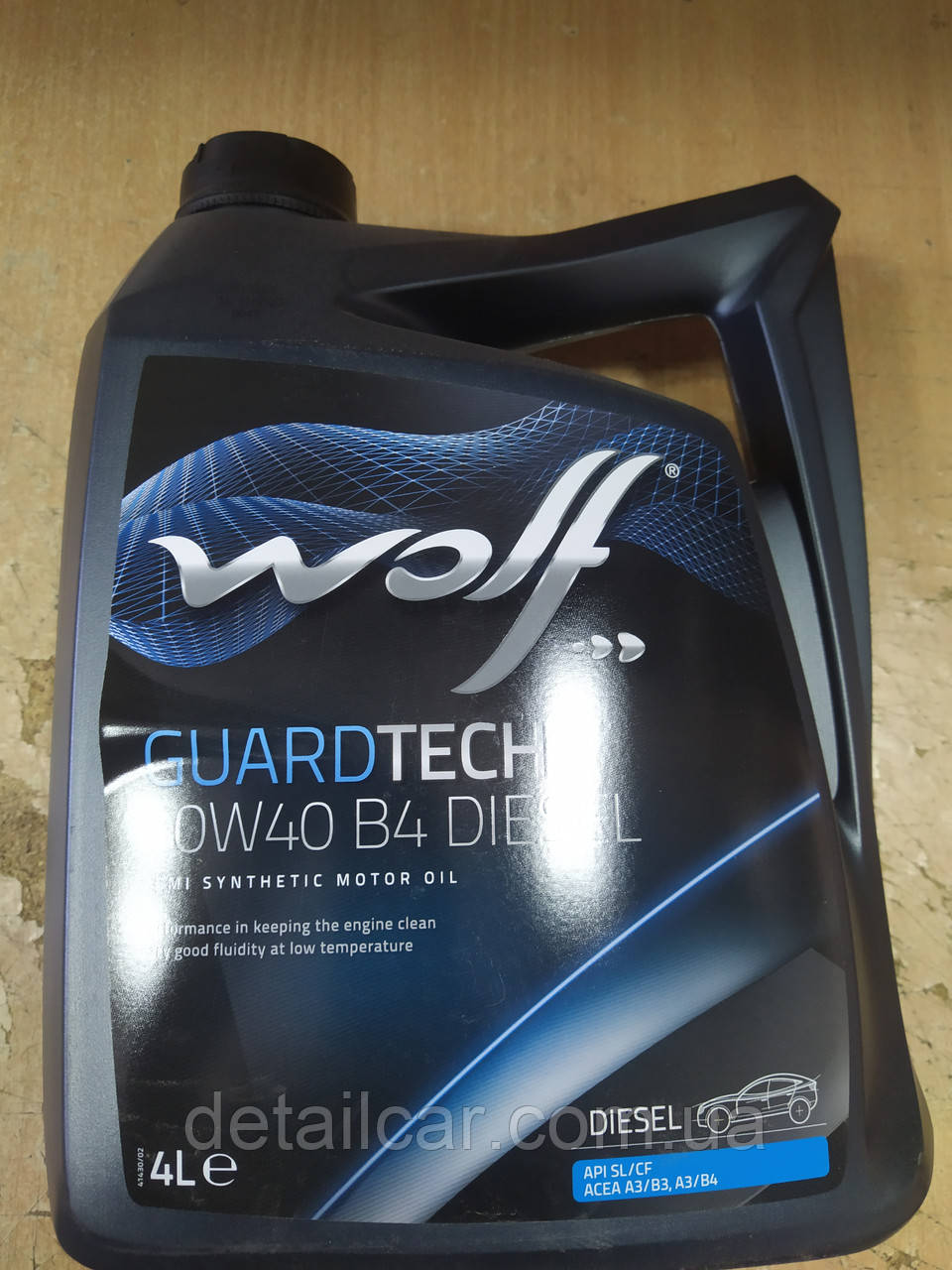 Полусинтетическое моторное масло Wolf Guardtech B4 Diesel 10W-40 4л. 8303715 - производства Бельгии - фото 1 - id-p2183875067