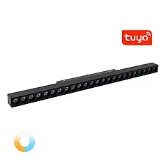 LED світильник трековий Mi-light TUYA CCT 20W 2700-6500К чорний SPL-MG2-20NRF