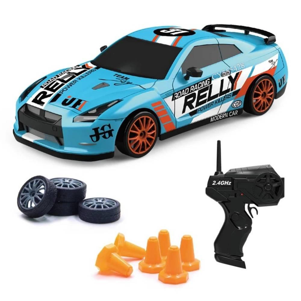 Радиоуправляемая дрифтовая машинка на Аккумуляторе с LED Подсветкой RC Race Nissan GT-R 4WD 18.5 см (761) - фото 1 - id-p2183850614