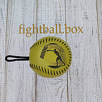 Fightball box тренажер для боксу на реакцію бойовий м яч на гумці італійська шкіра файтбол fight ball