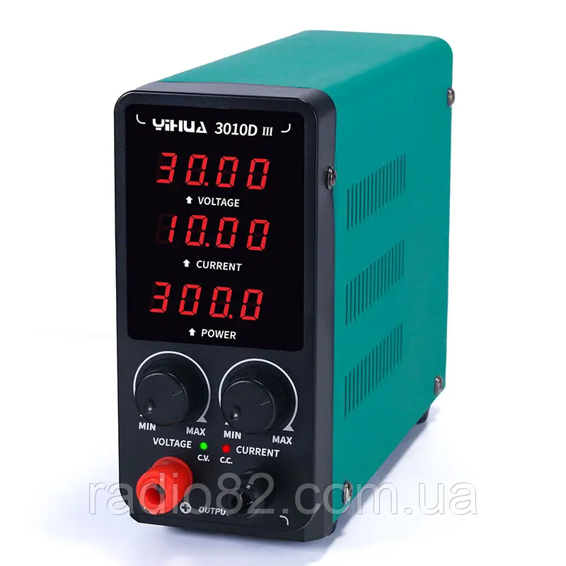 Лабораторний блок живлення YIHUA 3010D-III, 30 В, 10 А