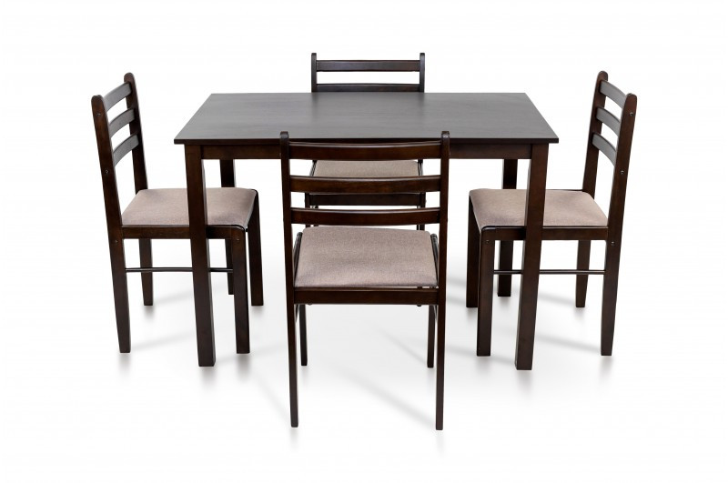 Обідній комплект стіл та стільці Джерсі Мікс меблі, колір  темний горіх