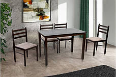 Обідній комплект стіл та стільці Джерсі Мікс меблі, колір темний горіх, фото 2