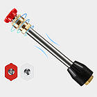 Акумуляторна мийка високого тиску + Подарунок Рушник з мікрофібри для авто 30х30см / Автомобільна міні мийка, фото 4