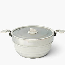 Туристична складана каструля Sea to Summit Detour Stainless Steel Collapsible Pot, 5 л (Moonstruck Grey), фото 2