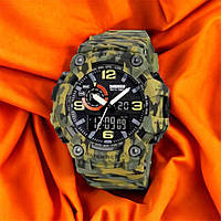 Часы для мужчины SKMEI 1520CMGN | Модные мужские часы | ZI-904 Часы спортивные