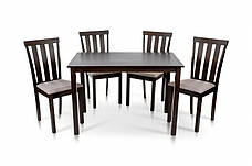 Обідній комплект стіл та стільці Юджин Мікс меблі, колір  темний горіх, фото 3