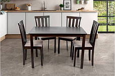 Обідній комплект стіл та стільці Юджин Мікс меблі, колір  темний горіх, фото 5