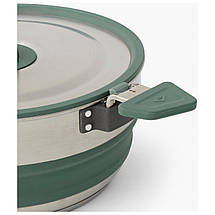 Туристична складана каструля Sea to Summit Detour Stainless Steel Collapsible Pot, 3 л (Laurel Wreath Green), фото 4