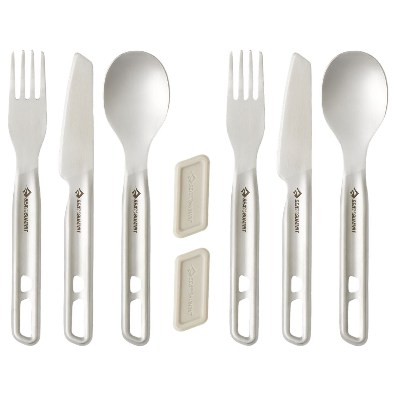 Набір туристичних столових приборів Sea to Summit Detour Stainless Steel Cutlery Set 2P, 6 Piece
