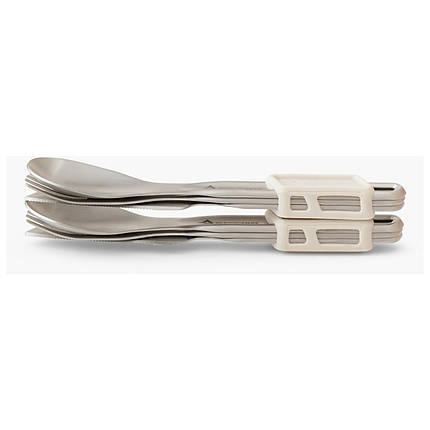 Набір туристичних столових приборів Sea to Summit Detour Stainless Steel Cutlery Set 2P, 6 Piece, фото 3