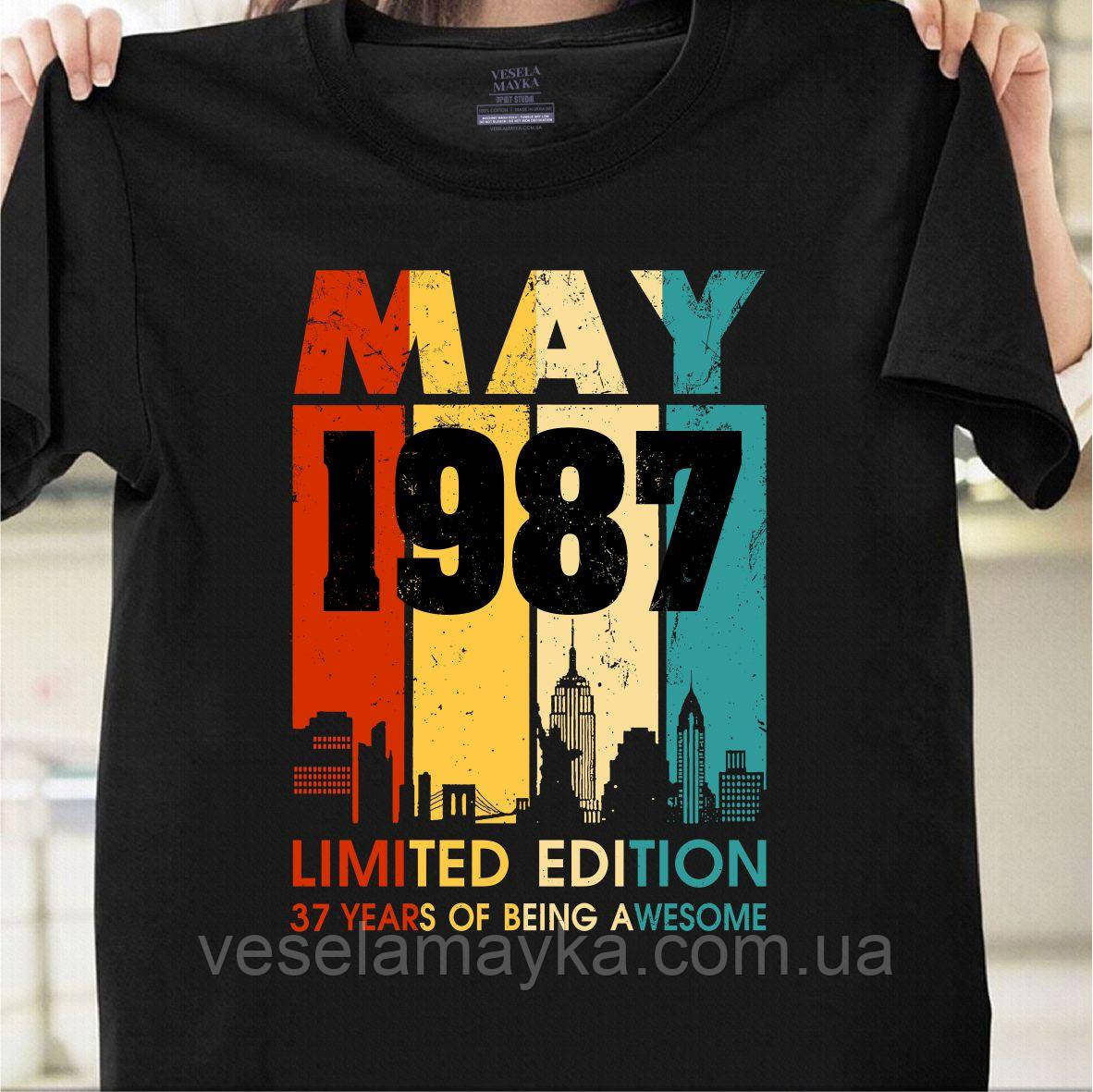 Футболка "37 лет" (May 1987) 2XL