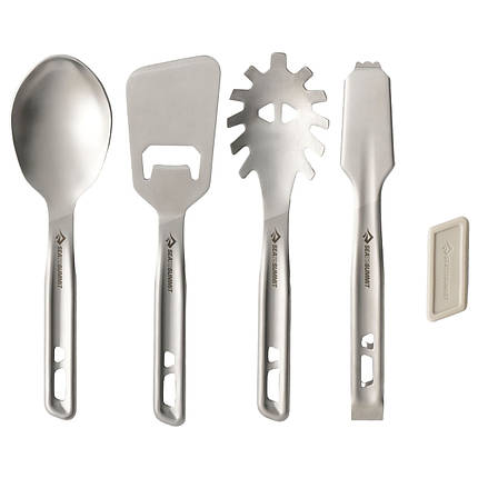 Набір кухонного приладдя Sea to Summit Detour Stainless Steel Utensil Set, 4 Piece, фото 1
