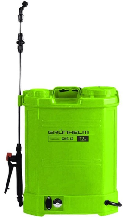 Обприскувач садовий акумуляторний Grunhelm GHS-12 12 л
