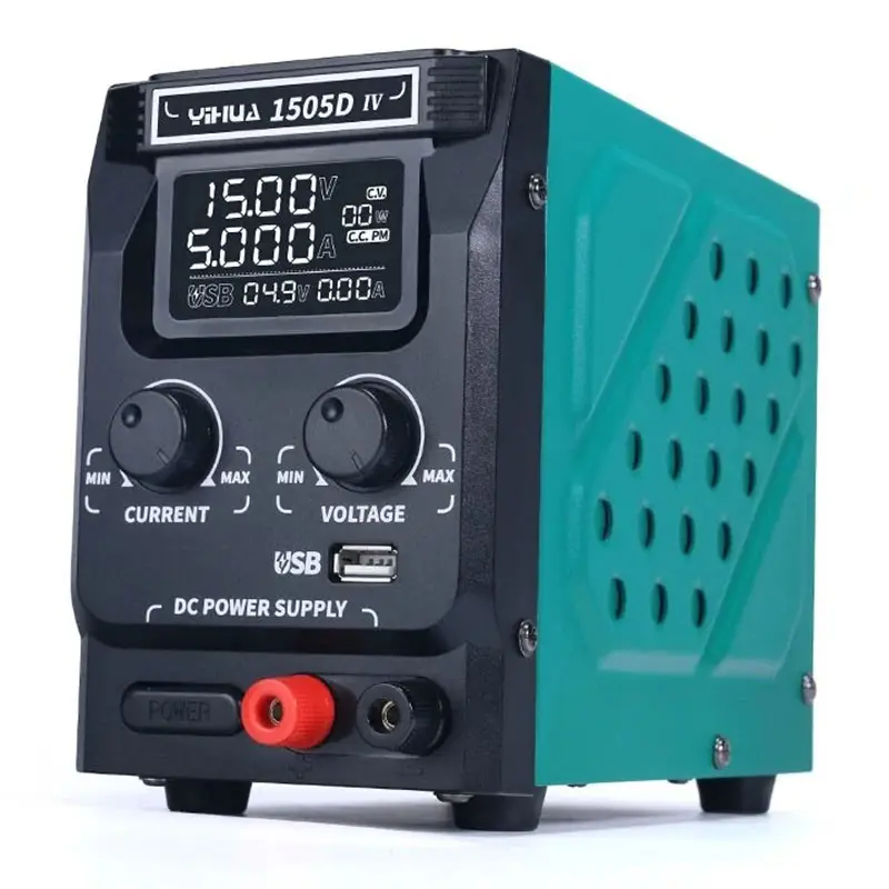 Лабораторний блок живлення YIHUA 1505D-IV, 15 V 5 A, 120 W