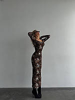 Трендова максі сукня з леопардовим принтом