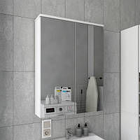 Шкаф зеркало навесной для ванной комнаты Мира ДСП 57.8х15.4х76.4 Дорос купить в Одессе, Украине