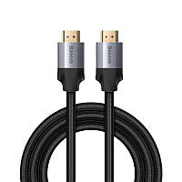 Кабель HDMI Baseus Enjoyment Series |2м, 4K, мужской на мужской, серый|