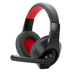 Ігрові навушники XTRIKE ME HP-312, з мікрофоном, чорно-червоні
