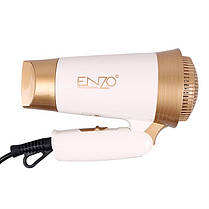Фен для волосся ENZO з іонізацією, швидке сушіння, золотий, за німецькими технологіями, фото 2