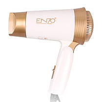 Фен для волосся ENZO з іонізацією, швидке сушіння, золотий, за німецькими технологіями, фото 2