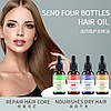 Фен для волосся ENZO з іонізацією, комплект з оліями, коричневий, за німецькими технологіями, фото 3
