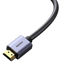 Кабель HDMI Baseus 4K 60Hz 5m 18Gbps Графеновий Чорний, фото 3