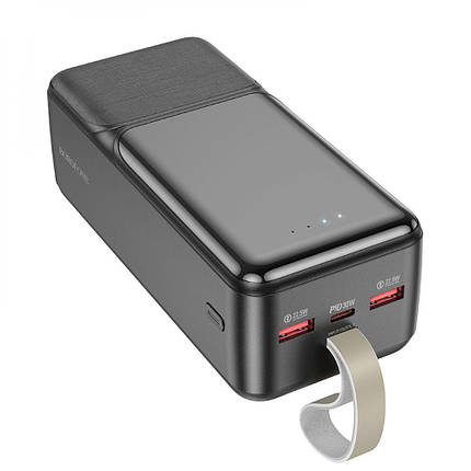 Повербанк Borofone BJ33D PD30W 50000mAh USB/Type-C/MicroUSB Чорний, фото 2