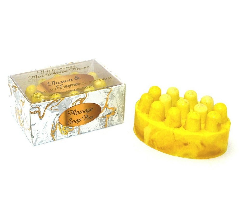 Масажне мило «Лимон та глина», фото 1