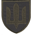 Шеврон ЗСУ Сухопутные войска ( зеленая нитка/олива)