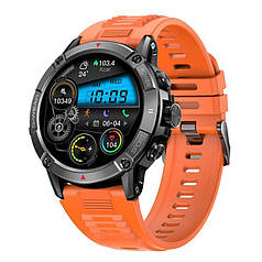 Смарт-годинник Modfit Expedition Compass Black-Orange 360x360 1.52" 400 мАч IP68 Помаранчевий