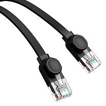 Патч корд мережевий кабель LAN Baseus Cat6 Ethernet UTP 30м Чорний, фото 2