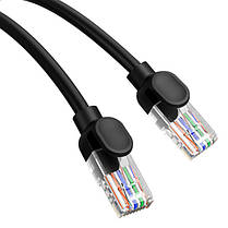 Патч корд мережевий кабель LAN Baseus Cat5 Ethernet UTP 5 м Чорний, фото 2