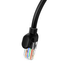 Патч корд мережевий кабель LAN Baseus Cat5 Ethernet UTP 8 м Чорний, фото 2