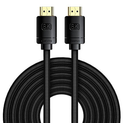 Кабель HDMI Baseus High Definition 8K HDMI2.1 8м Чорний, фото 2