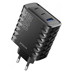 Зарядний пристрій Proove Speed Surge Gan 65W Чорний