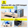 Wi-Fi-адаптер Baseus FastJoy 300Mbps USB 2.4Ghz Чорний, фото 2