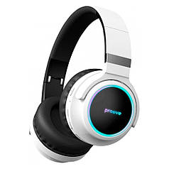 Навушники Bluetooth Proove Galaxy з підсвічуванням BT5.3, 93H, AUX, Type-C Білий